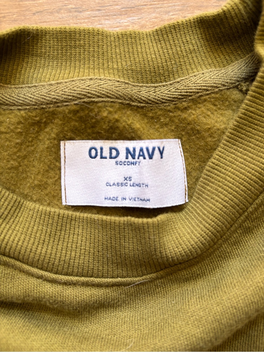 Old Navy Olive Crewneck Sweatshirt - Picture 2 of 2
